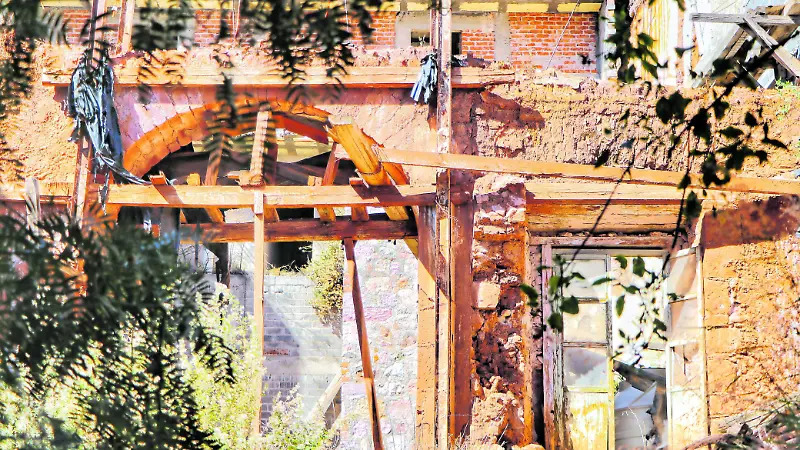 Fincas en riesgo de colapso en la capital de Zacatecas